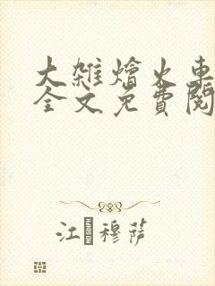 大杂烩火车小说全文免费阅读封面