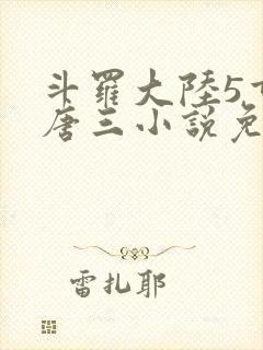 斗罗大陆5重生唐三小说免费阅读
