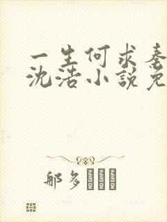 一生何求秦菲雪沈浩小说免费阅读全文笔趣阁