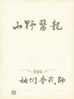 山野医龙封面
