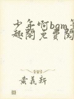 少年啊bgm笔趣阁免费阅读全文下载