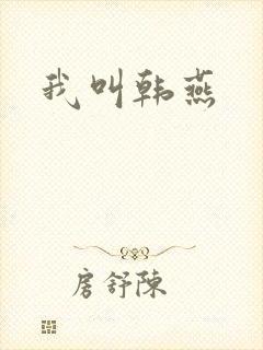 我叫韩燕封面