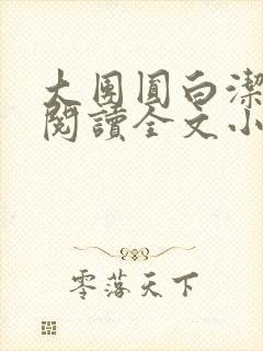 大团圆白洁免费阅读全文小说