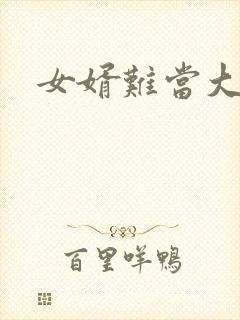 女婿难当大结局