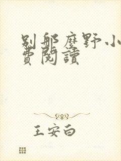 别那么野小说免费阅读