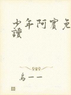 少年阿宾免费阅读