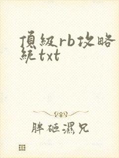 顶级rb攻略系统txt