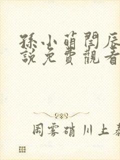 孙小萌闫辰的小说免费观看