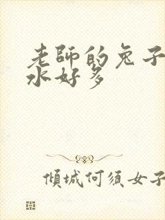 老师的兔子好软水好多封面