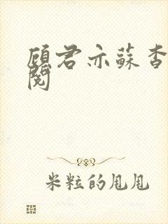 顾君亦苏杳免费阅封面
