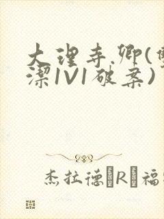 大理寺.卿(双洁1V1破案)