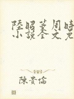 陆昭菱周时阅的小说全文免费阅读封面