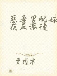 恶毒男配嫁给残疾反派后封面