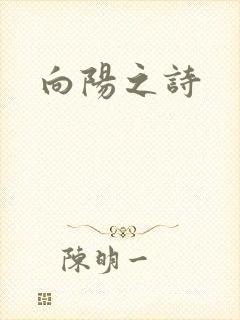 向阳之诗封面
