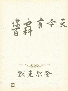 你也有今天百度百科封面