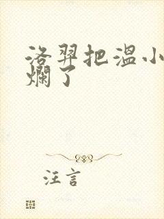 洛羿把温小辉做烂了