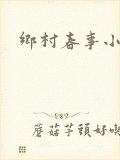 乡村春事小说