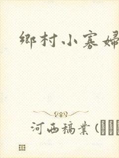 乡村小寡妇封面