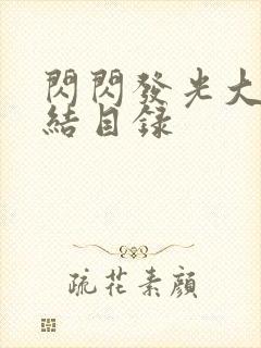 闪闪发光大团圆结目录