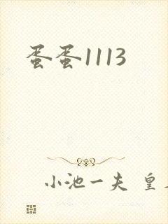 蛋蛋1113封面