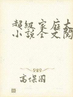 超级家庭大杂烩小说全文阅读