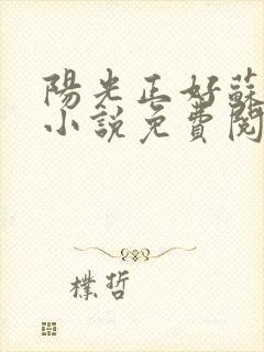 阳光正好苏玥玥小说免费阅读