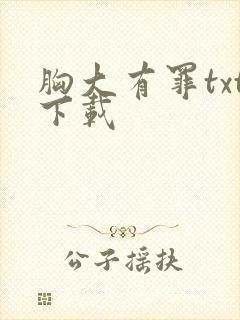 胸大有罪txt下载