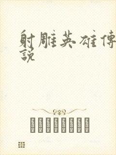 射雕英雄传 小说