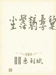 小学校长的幸福生活刘芳是谁封面