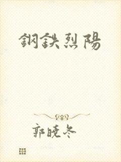 钢铁烈阳封面