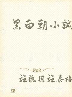 黑白朝小诚