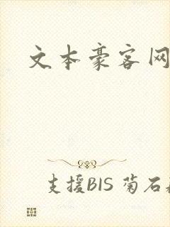文本豪客网封面