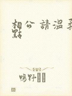 相公 请温柔一点封面
