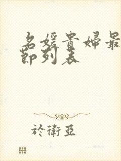 名媛贵妇最新章节列表