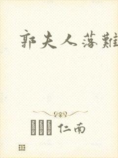 郭夫人落难封面