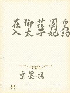 在御花园皇上进入太子妃的小说