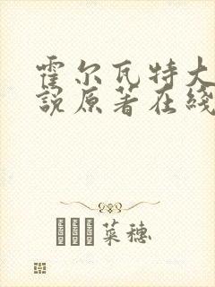 霍尔瓦特大街小说原著在线阅读封面
