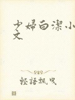 少妇白洁小说全文