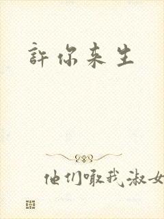 许你来生封面