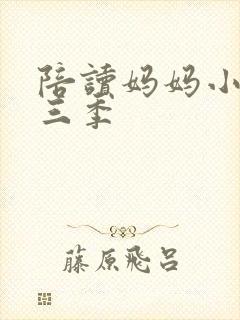 陪读妈妈小说第三季封面