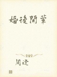 婚后开荤封面