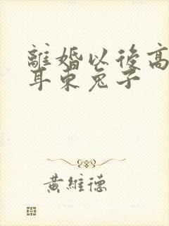 离婚以后高干 耳东兔子
