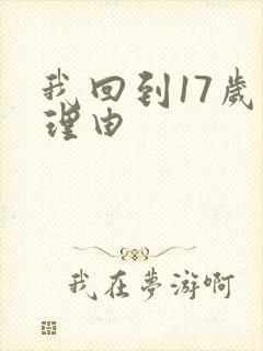 我回到17岁的理由