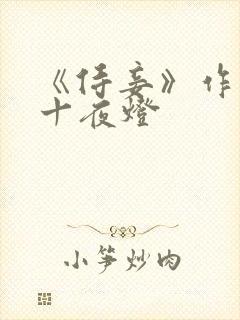 《侍妾》作者:十夜灯封面