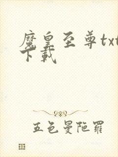 魔皇至尊txt下载封面
