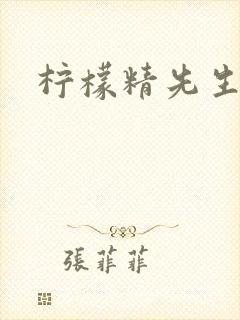 柠檬精先生封面