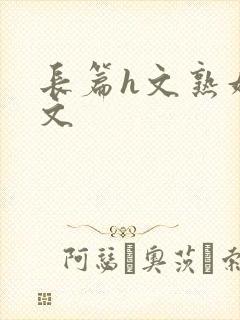 长篇h文熟妇h文封面