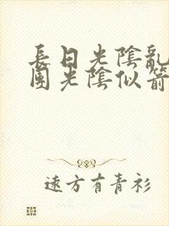 长日光阴乱作一团光阴似箭时渺封面