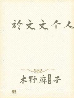 于文文个人简历