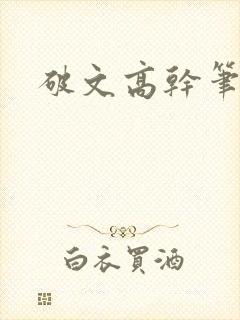 破文高干笔趣阁